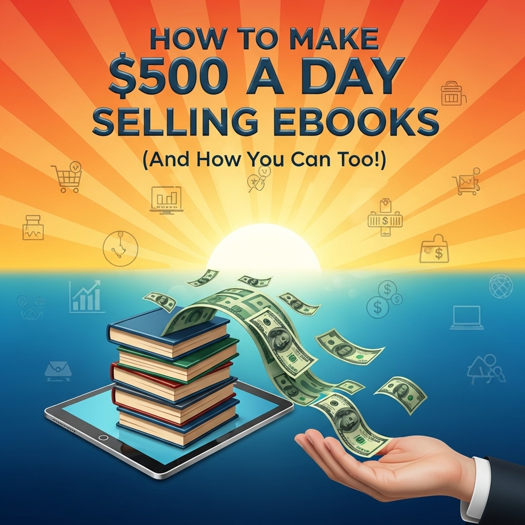how to make $500 a day selling ebooks