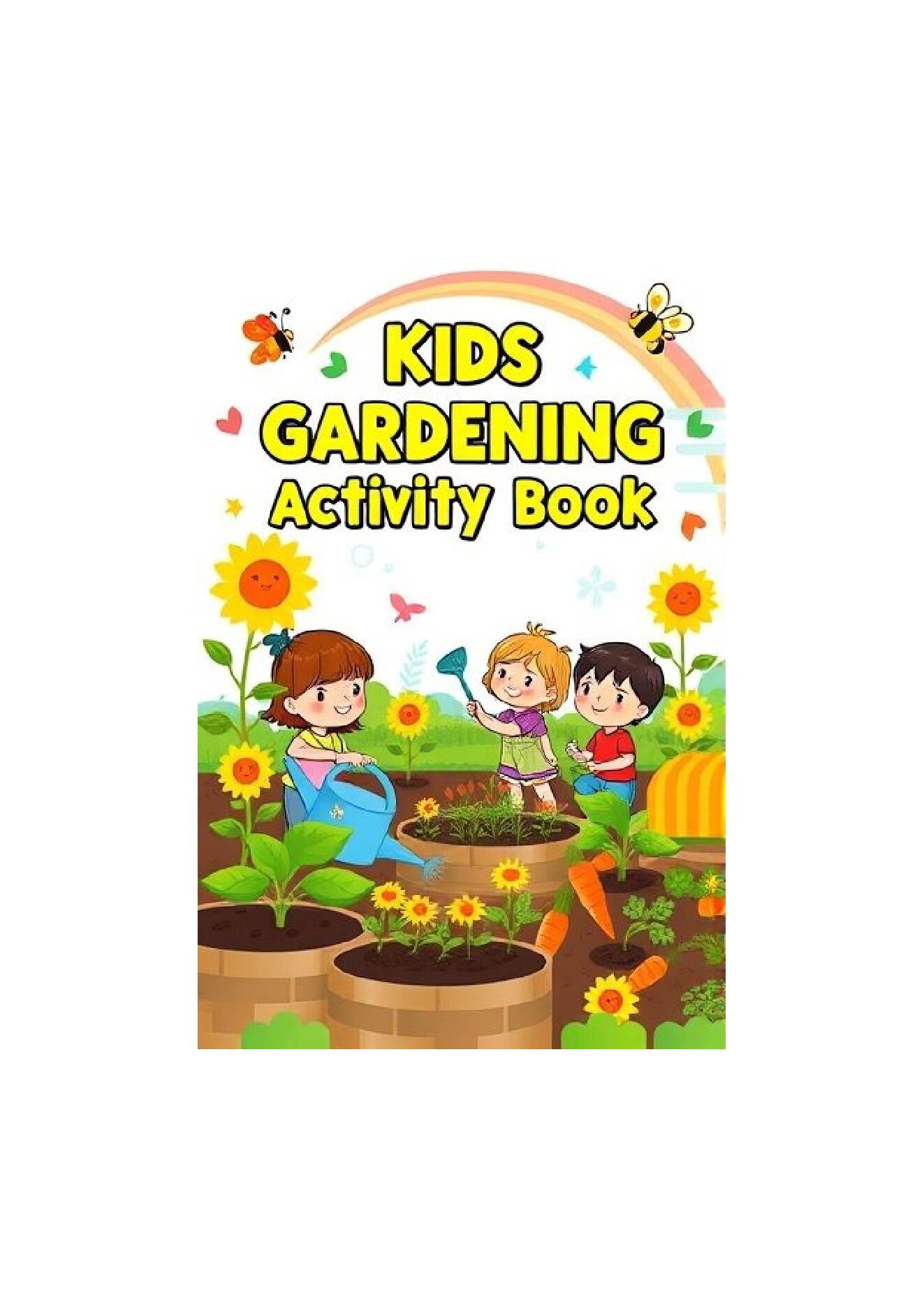 kids gardening activity book cover