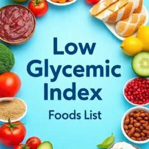low glycemic index foods list cover