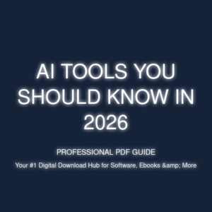ai tools you should know in 2026 cover
