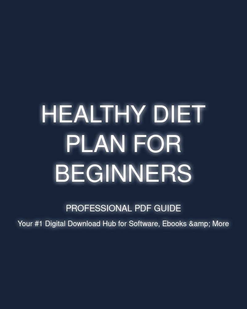 healthy diet plan for beginners