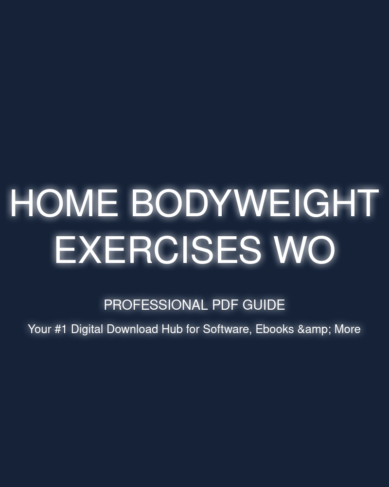 home bodyweight exercises wo