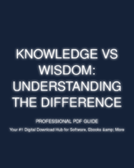 knowledge vs wisdom: understanding the difference cover