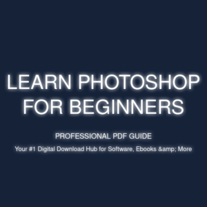 learn photoshop for beginners cover