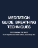 meditation guide. breathing techniques cover