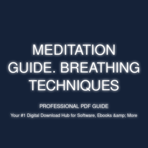 meditation guide. breathing techniques cover