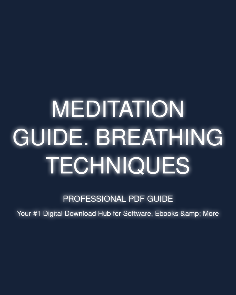 Meditation Guide. Breathing Techniques