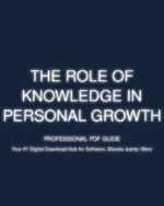 the role of knowledge in personal growth cover