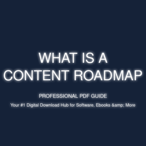 what is a content roadmap cover